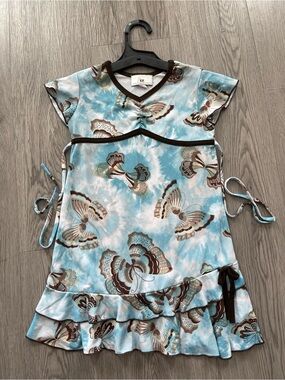 Y2K vintage IZ byer California kids butterfly dress